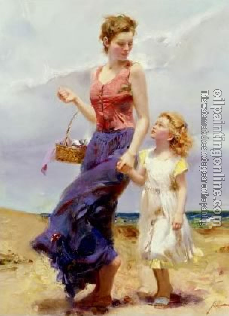 Pino Daeni - Impression oil painting.